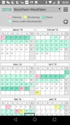 Bundesferien, Ferien+Feiertage android App screenshot 7