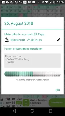 Bundesferien, Ferien+Feiertage android App screenshot 8